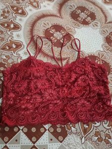 Red Lace Bralette