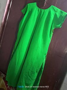 Green Embroidered Kurti 💚