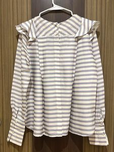Striped Ruffle Top