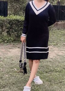 Trendy Striped Midi Dress