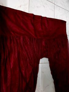 Maroon Plazzos Salwar