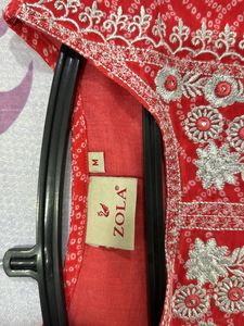 Zola Bandhani Print Anarkali Kurta