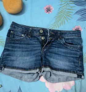 Blue Denim Shorts