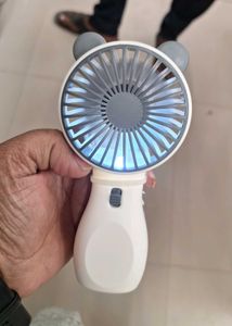 Mini Fan Rechargable With Light Inbuilt