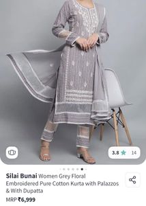 Classy Pure Cotton Grey Kurta Sets
