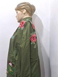 Zara Rare Find Emberiodery  Womens  Green Jacket