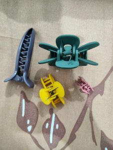 Fun Hair Claw Clip Set - 4