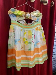 Vintage Tie Up Strapless Frock 🎀