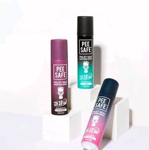 Pee Safe Toilet Seat Sanitizer Spray - 3 Units