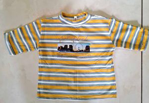 Striped Graphic Tee