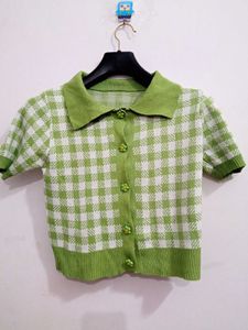 Cute Fluorescent Green Top
