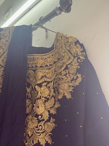 wedding sharara golden work and elegent looking