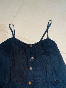 “navy Button-Down Dress”