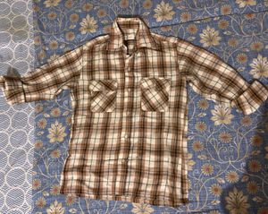 Woolen Plaid Flannel Shirt