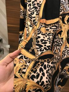 Chain Print Bodycon Dress