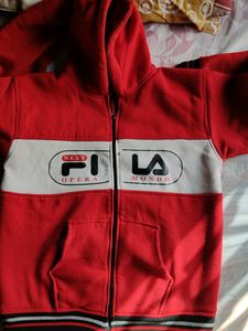 Fila Red & White Hoodie