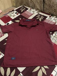 Tommy Hilfiger Maroon Polo Shirt