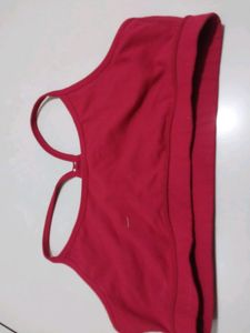 Sports Bra Red Without Pad