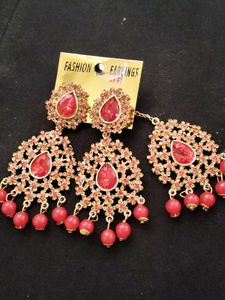 Red Stone Earrings