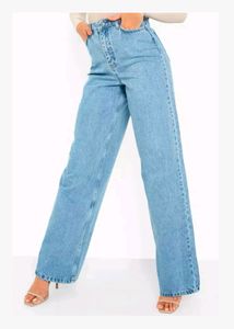 Wide Leg High Rise Jeans (32 in)
