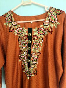 orange kurta
