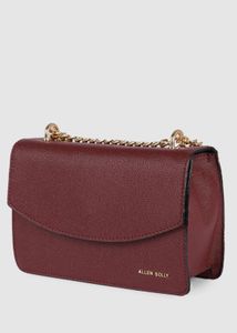 Allen Solly Maroon Solid Sling Bag