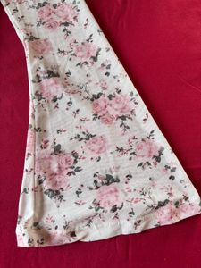 Savana White Floral Mesh Top