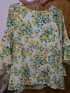 Semi Sheer Top With Lining