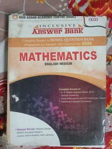 Mathematics Answer Bank