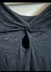 Elegant Black 3/4 Sleeve Top