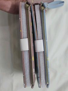 Floral Print Wristlet Wallet Set