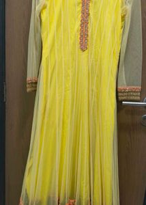 Yellow Anarkali