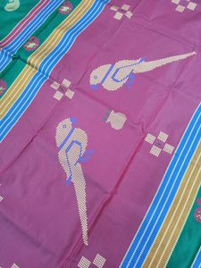 Brand New Bishnupuri Semi Silk Saree With Bp