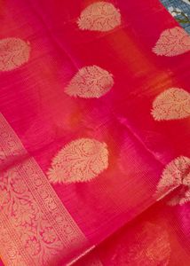 Hot Pink Silk Saree