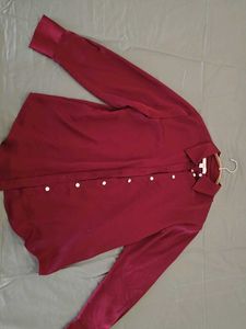 Burgundy Long Sleeve Shirt