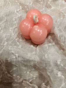 Coffee candle, and blue Ombre Pink Bubble Candle