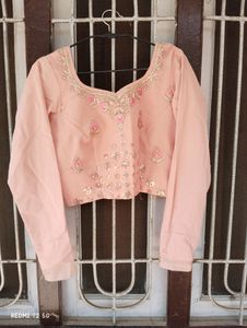 Beautiful🧿 Peach 🍑 Net Lehanga- PRICE DROP