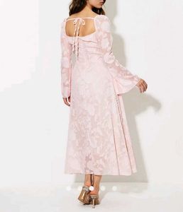 Lace-Up A Line Dress