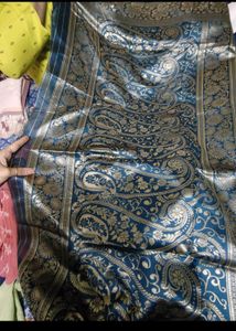 Elegant Teal Banarasi Saree