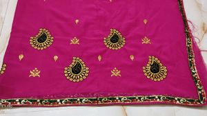 😍💖new Beautiful Pink Saree💖😍