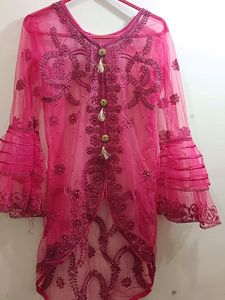 Red Net Kurti Designer, Wedding Festival