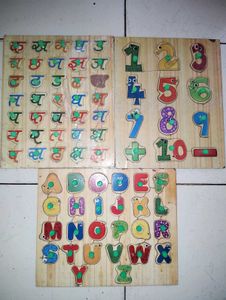 Educational Puzzle Set of 3