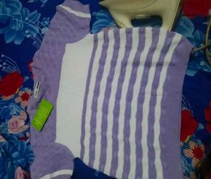 Completely new Striped Knit Top