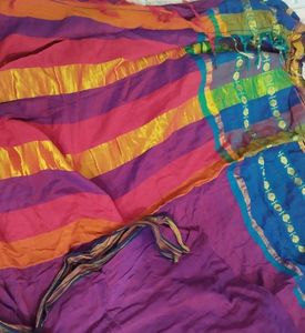 Colorful Striped Sari
