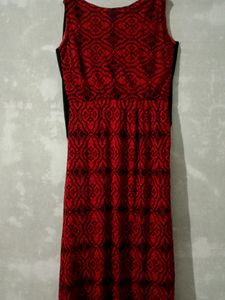 Red and Black Color Dress Used 2 Times