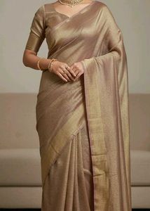 Elegant Golden Saree