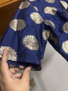 NeeBlue &amp; Gold Print Top