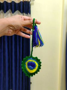 Crochet Peacock Ornament