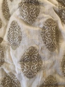Off White Gold Printed Kurta