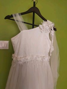 Mystery White Long Gown/New With Tag